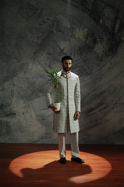 Republic By Omar Farooq | Sherwani Couture | 'Sahil' Sherwani -  Republic by Omar Farooq SHERWANI COUTURE - Original Designer Dress - House of Maryam