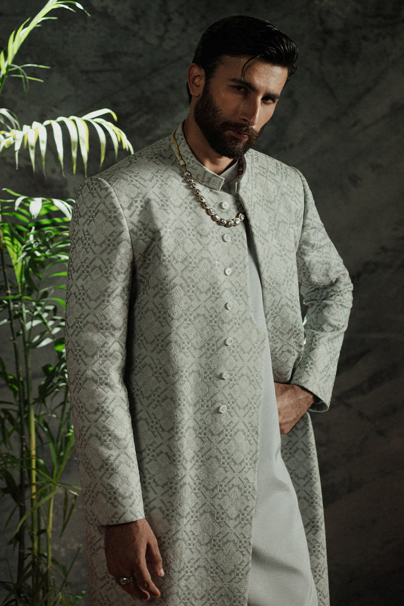 Republic By Omar Farooq | Sherwani Couture | 'Sahil' Sherwani -  Republic by Omar Farooq SHERWANI COUTURE - Original Designer Dress - House of Maryam
