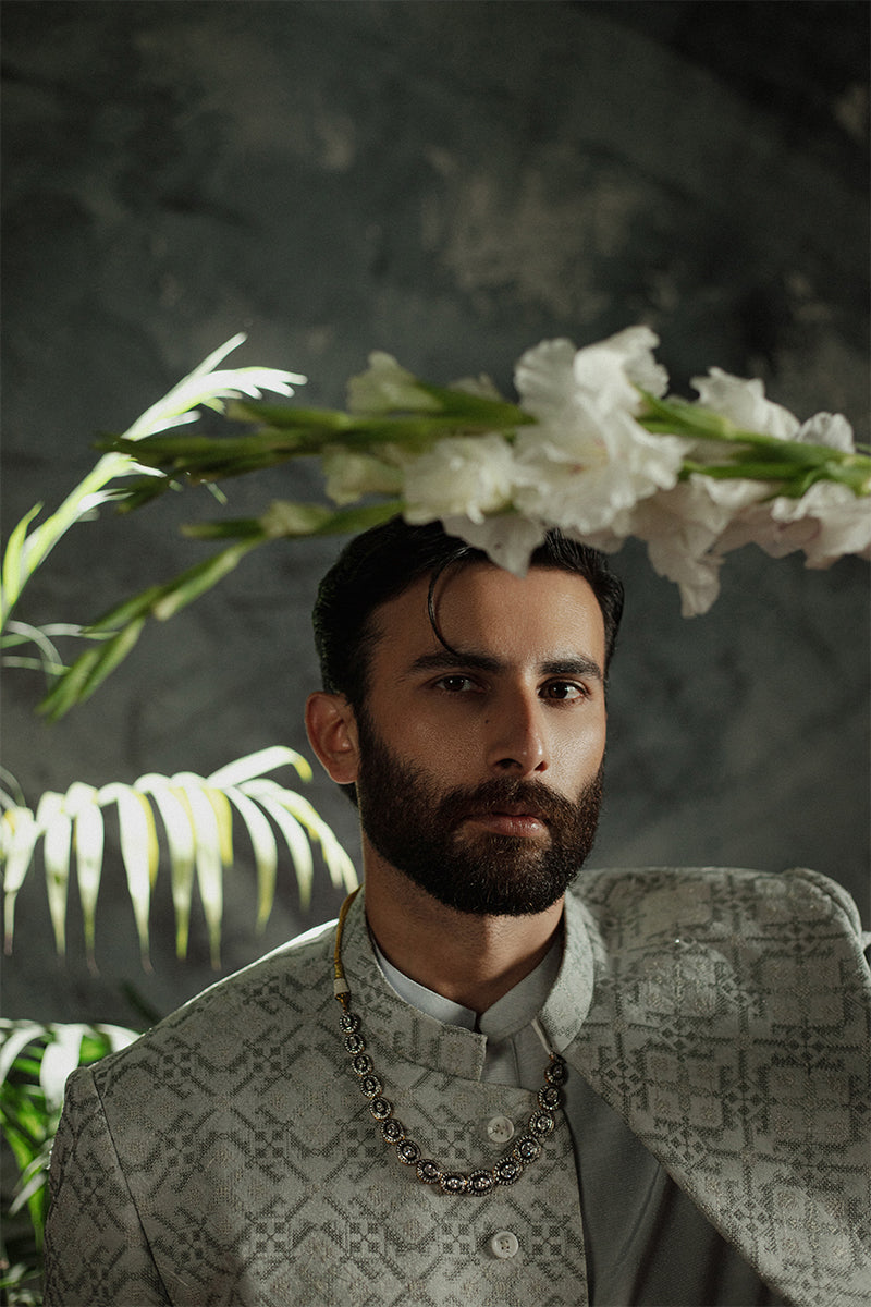 Republic By Omar Farooq | Sherwani Couture | 'Sahil' Sherwani -  Republic by Omar Farooq SHERWANI COUTURE - Original Designer Dress - House of Maryam