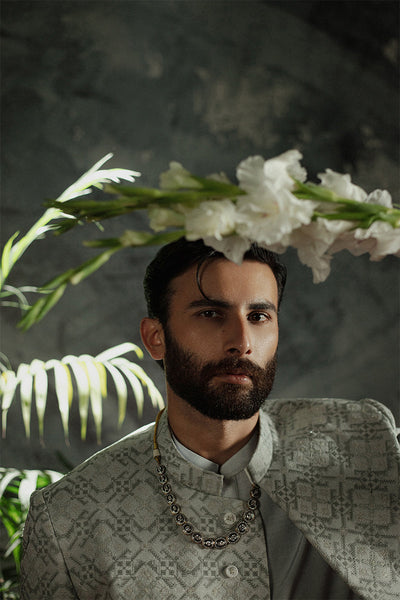 Republic By Omar Farooq | Sherwani Couture | 'Sahil' Sherwani -  Republic by Omar Farooq SHERWANI COUTURE - Original Designer Dress - House of Maryam