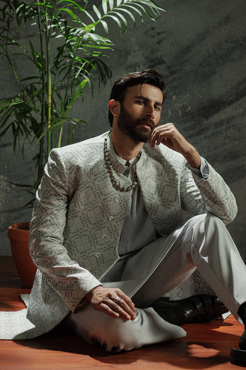 Republic By Omar Farooq | Sherwani Couture | 'Sahil' Sherwani -  Republic by Omar Farooq SHERWANI COUTURE - Original Designer Dress - House of Maryam