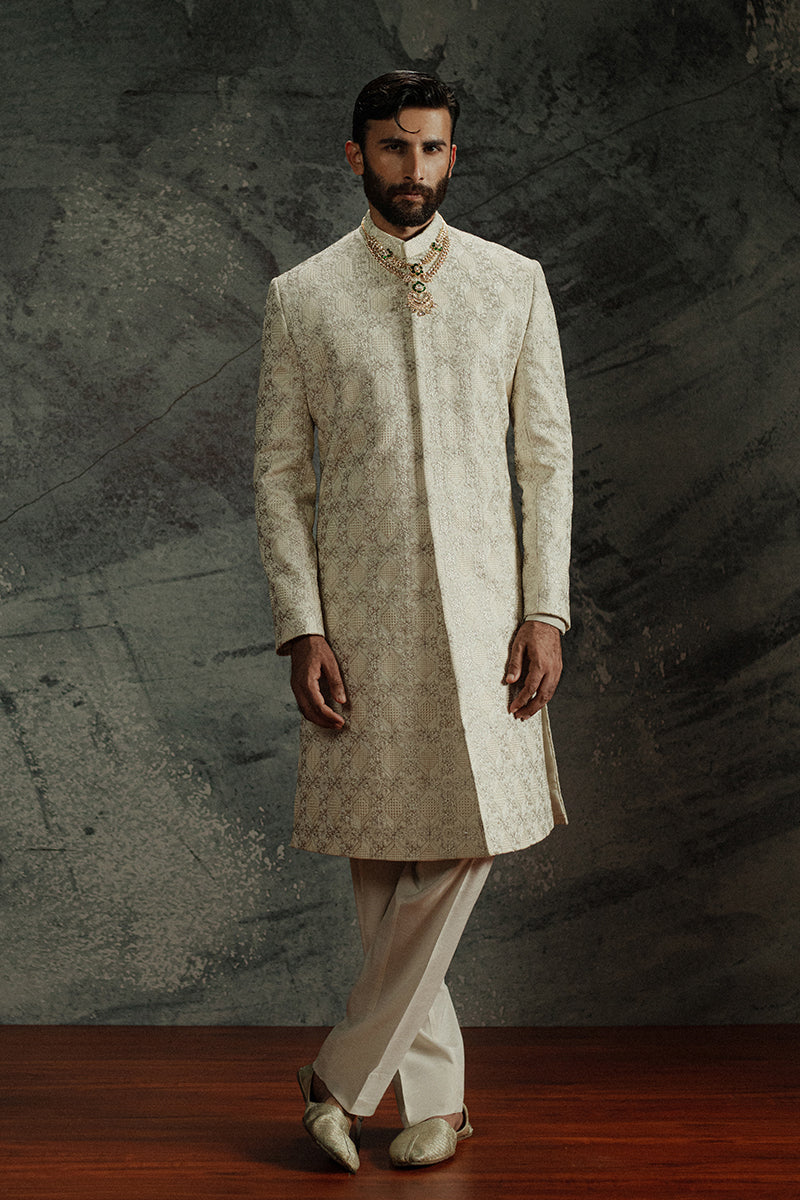 Republic By Omar Farooq | Sherwani Couture | 'Sohaib' Sherwani -  Republic by Omar Farooq SHERWANI COUTURE - Original Designer Dress - House of Maryam