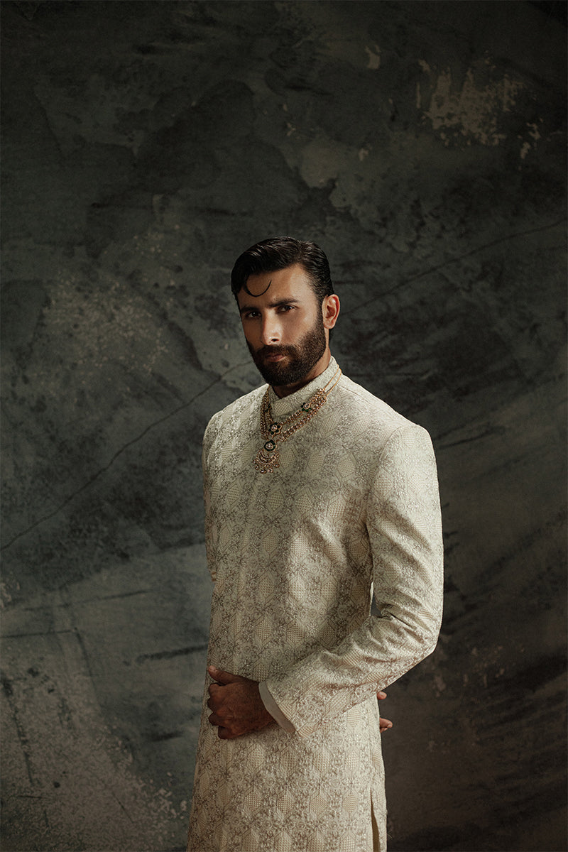 Republic By Omar Farooq | Sherwani Couture | 'Sohaib' Sherwani -  Republic by Omar Farooq SHERWANI COUTURE - Original Designer Dress - House of Maryam