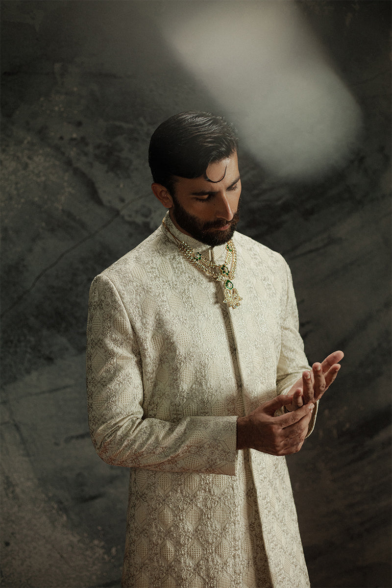 Republic By Omar Farooq | Sherwani Couture | 'Sohaib' Sherwani -  Republic by Omar Farooq SHERWANI COUTURE - Original Designer Dress - House of Maryam
