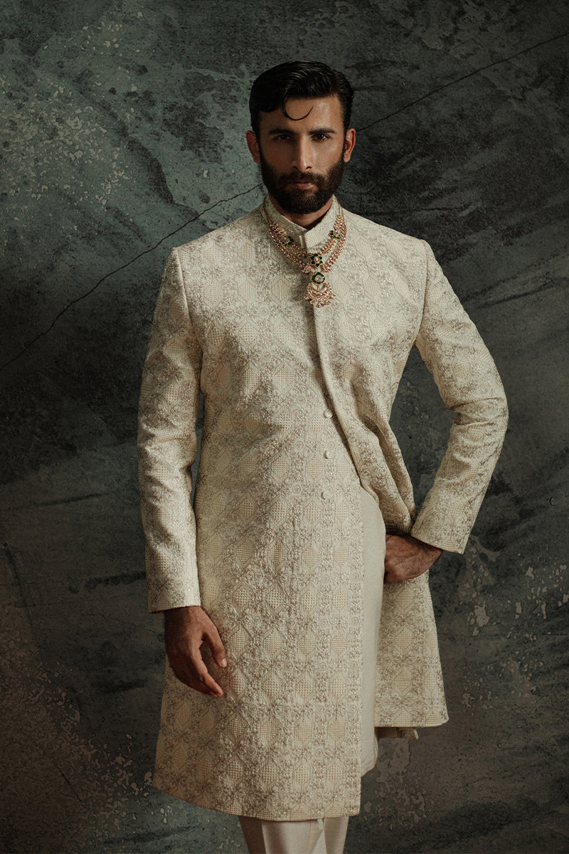 Republic By Omar Farooq | Sherwani Couture | 'Sohaib' Sherwani -  Republic by Omar Farooq SHERWANI COUTURE - Original Designer Dress - House of Maryam
