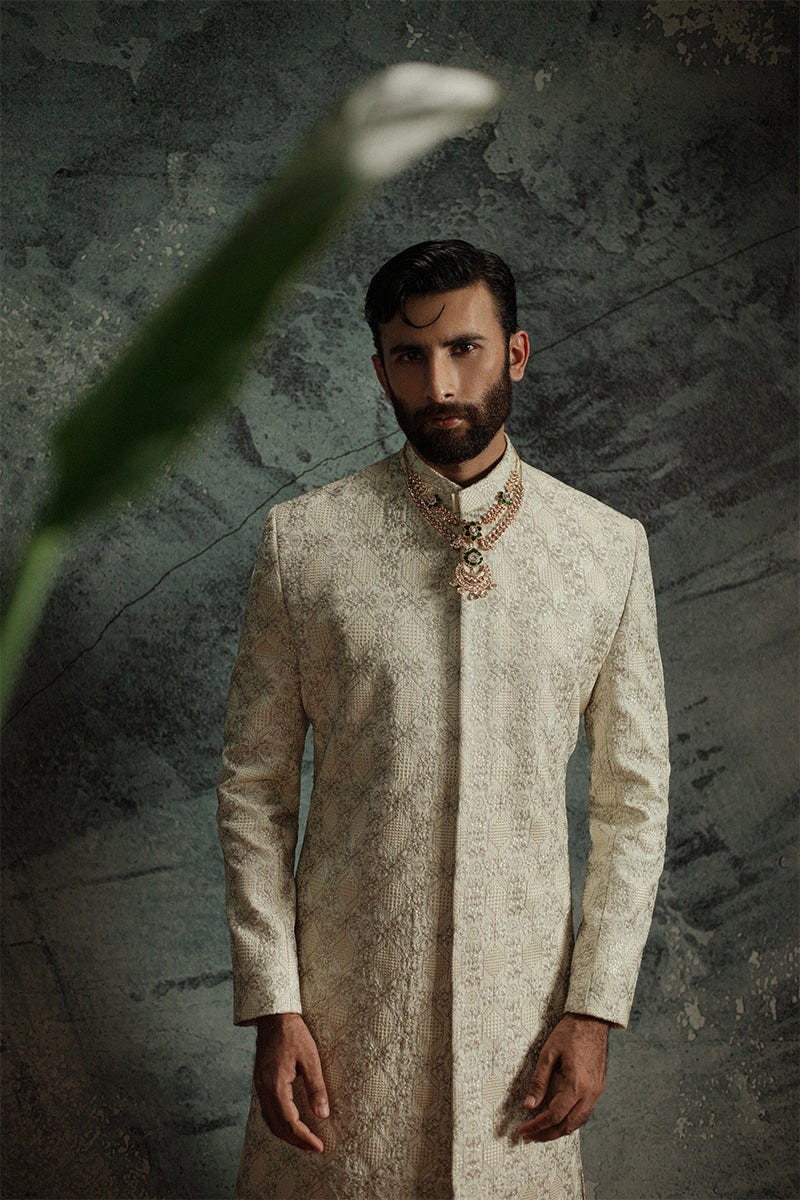 Republic By Omar Farooq | Sherwani Couture | 'Sohaib' Sherwani -  Republic by Omar Farooq SHERWANI COUTURE - Original Designer Dress - House of Maryam