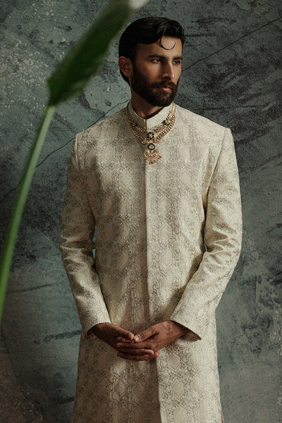 Republic By Omar Farooq | Sherwani Couture | 'Sohaib' Sherwani -  Republic by Omar Farooq SHERWANI COUTURE - Original Designer Dress - House of Maryam