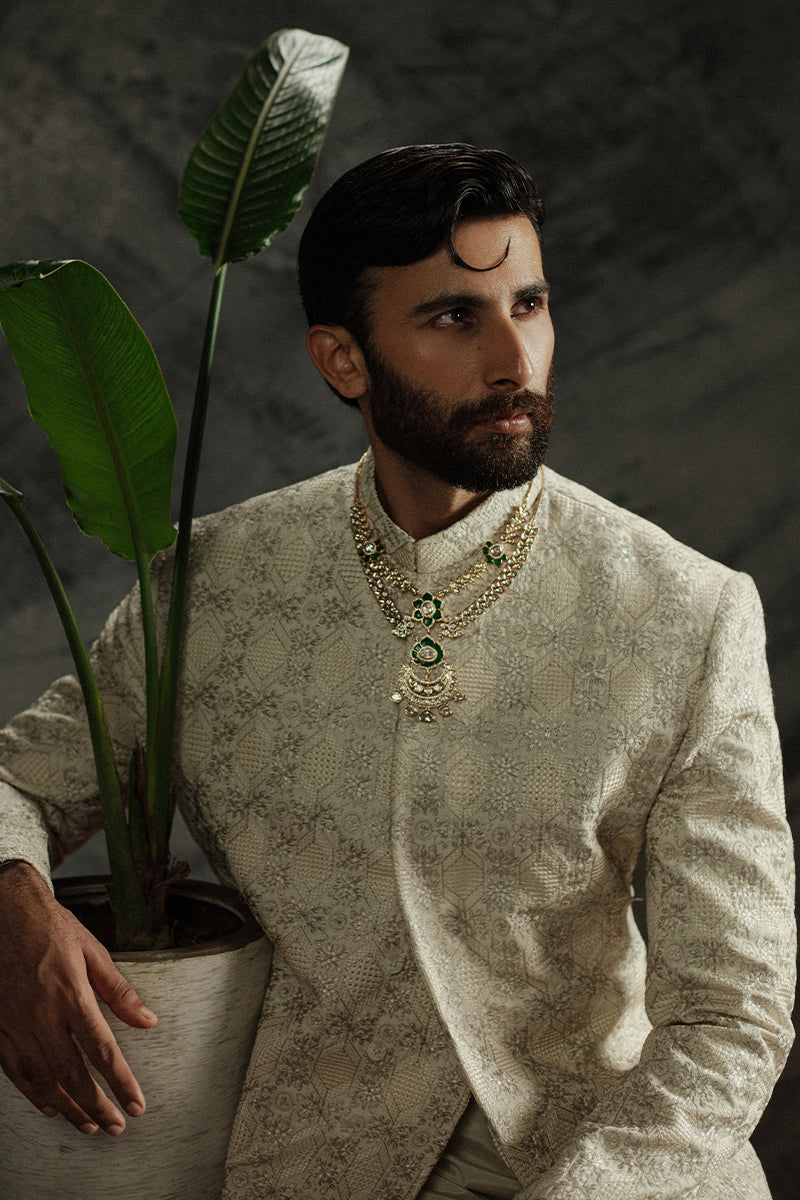 Republic By Omar Farooq | Sherwani Couture | 'Sohaib' Sherwani -  Republic by Omar Farooq SHERWANI COUTURE - Original Designer Dress - House of Maryam