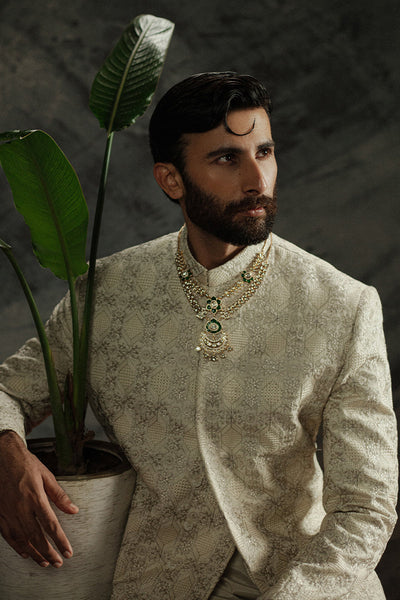 Republic By Omar Farooq | Sherwani Couture | 'Sohaib' Sherwani -  Republic by Omar Farooq SHERWANI COUTURE - Original Designer Dress - House of Maryam