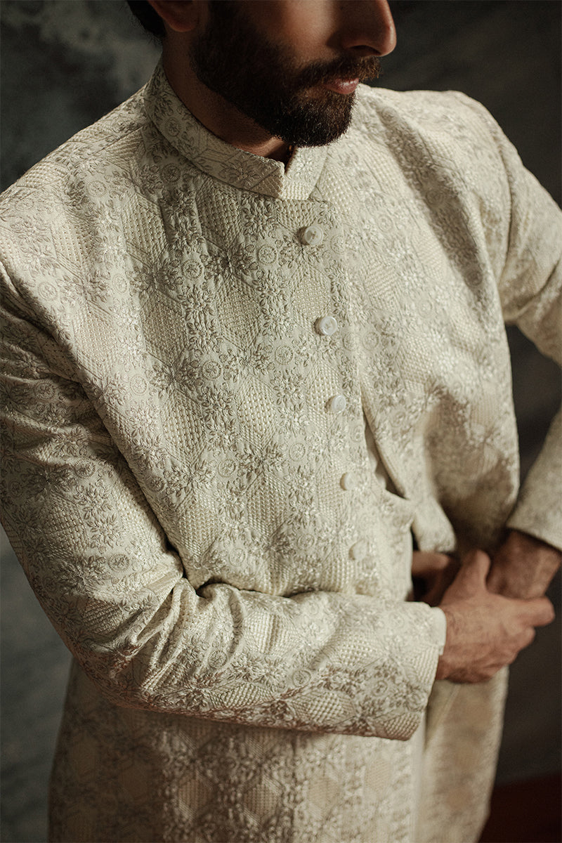 Republic By Omar Farooq | Sherwani Couture | 'Sohaib' Sherwani -  Republic by Omar Farooq SHERWANI COUTURE - Original Designer Dress - House of Maryam