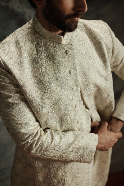 Republic By Omar Farooq | Sherwani Couture | 'Sohaib' Sherwani -  Republic by Omar Farooq SHERWANI COUTURE - Original Designer Dress - House of Maryam