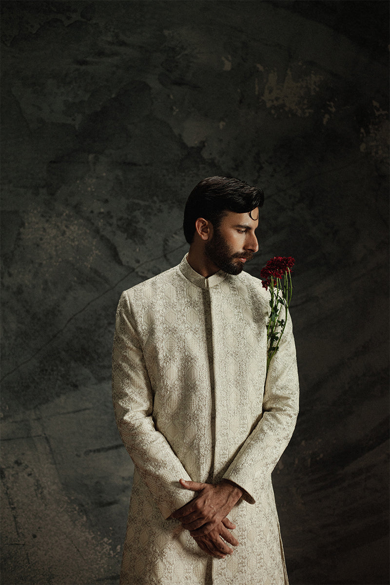 Republic By Omar Farooq | Sherwani Couture | 'Sohaib' Sherwani -  Republic by Omar Farooq SHERWANI COUTURE - Original Designer Dress - House of Maryam