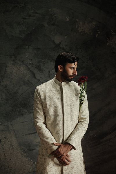 Republic By Omar Farooq | Sherwani Couture | 'Sohaib' Sherwani -  Republic by Omar Farooq SHERWANI COUTURE - Original Designer Dress - House of Maryam