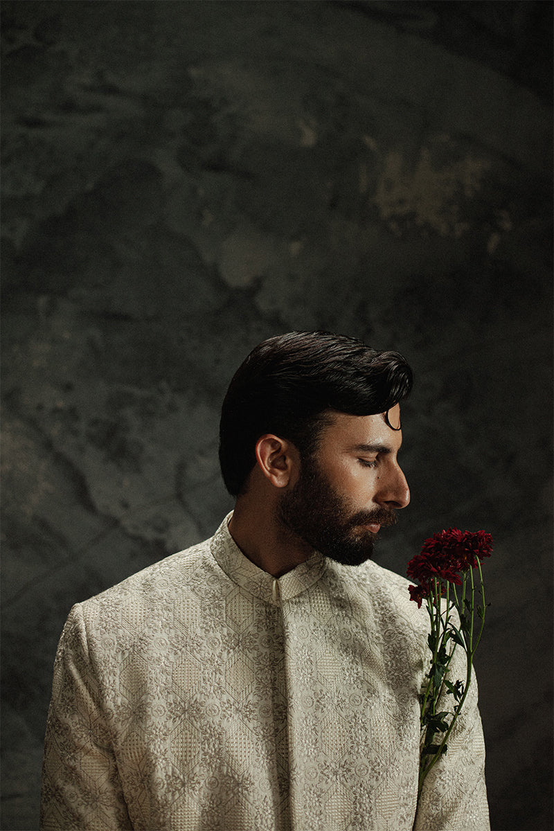 Republic By Omar Farooq | Sherwani Couture | 'Sohaib' Sherwani -  Republic by Omar Farooq SHERWANI COUTURE - Original Designer Dress - House of Maryam