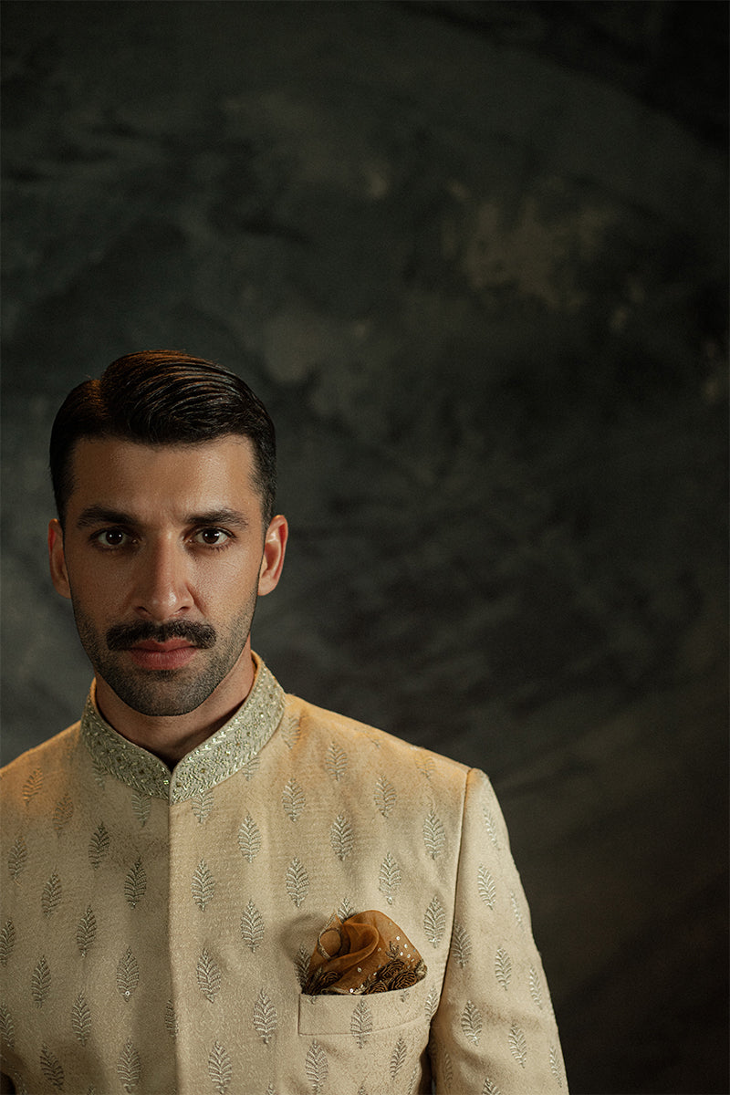 Republic By Omar Farooq | Sherwani Couture | 'Shahrukh' Sherwani -  Republic by Omar Farooq SHERWANI COUTURE - Original Designer Dress - House of Maryam