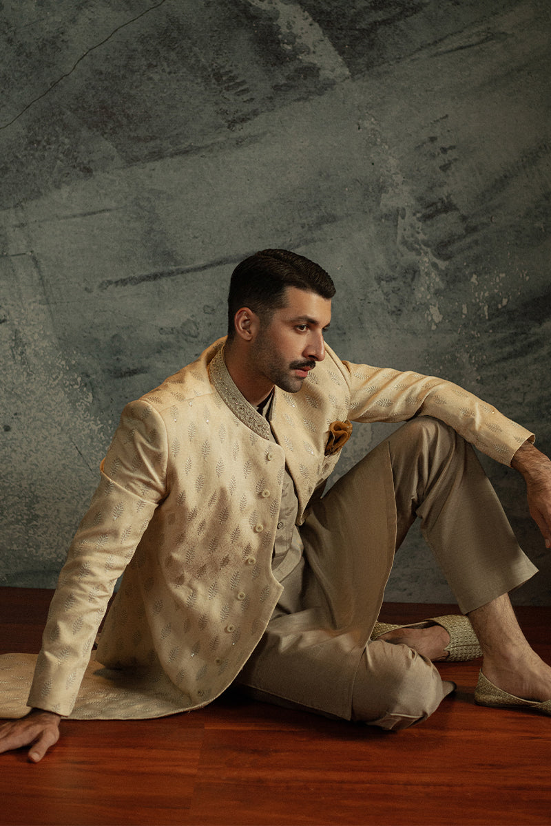 Republic By Omar Farooq | Sherwani Couture | 'Shahrukh' Sherwani -  Republic by Omar Farooq SHERWANI COUTURE - Original Designer Dress - House of Maryam