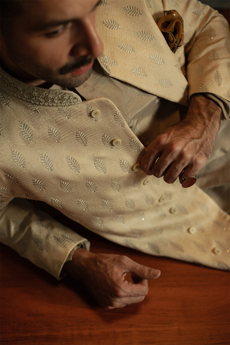 Republic By Omar Farooq | Sherwani Couture | 'Shahrukh' Sherwani -  Republic by Omar Farooq SHERWANI COUTURE - Original Designer Dress - House of Maryam