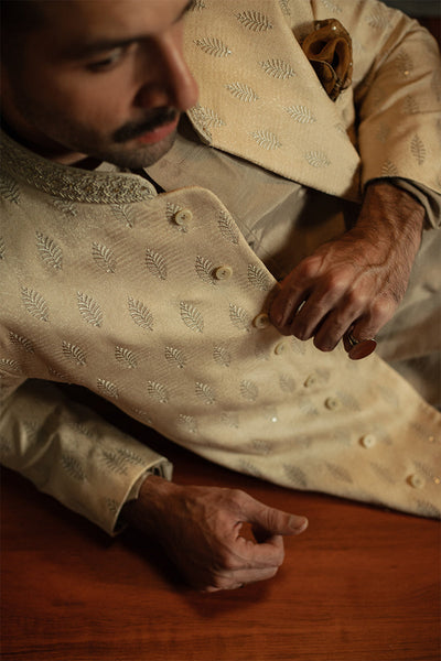Republic By Omar Farooq | Sherwani Couture | 'Shahrukh' Sherwani -  Republic by Omar Farooq SHERWANI COUTURE - Original Designer Dress - House of Maryam