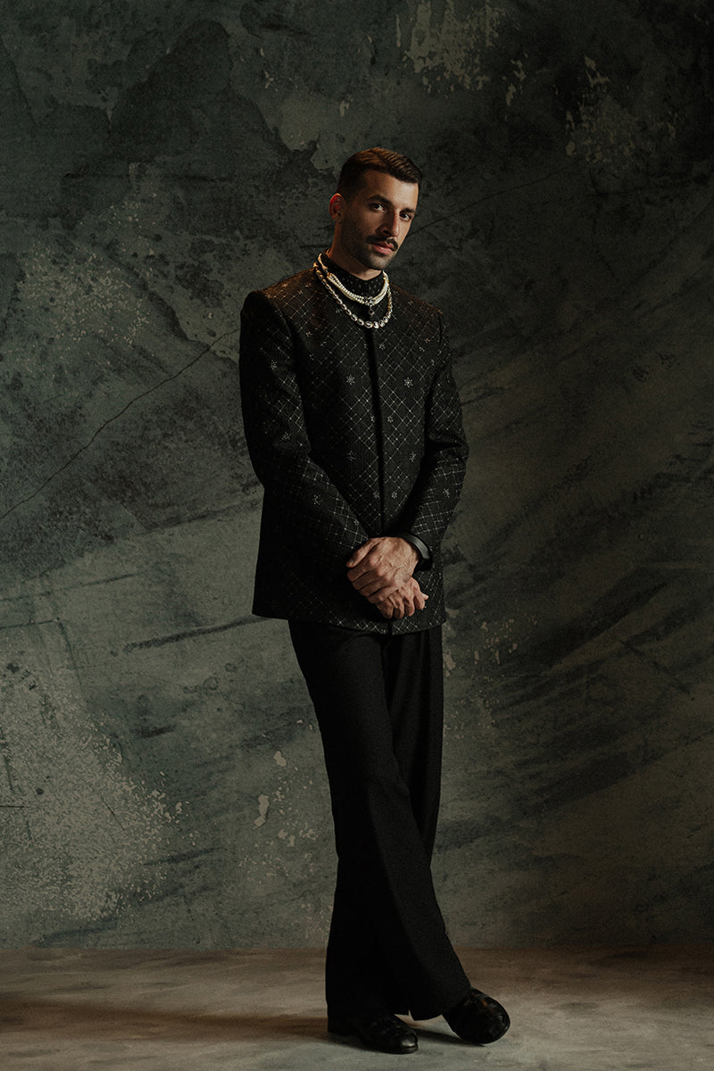 Republic By Omar Farooq | Sherwani Couture | 'Zian' Bandhgala -  Republic by Omar Farooq SHERWANI COUTURE - Original Designer Dress - House of Maryam