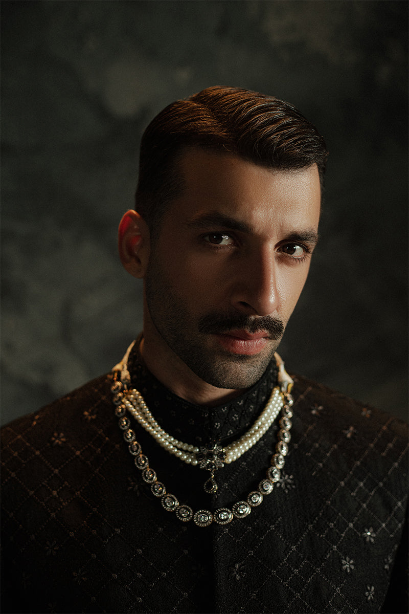 Republic By Omar Farooq | Sherwani Couture | 'Zian' Bandhgala -  Republic by Omar Farooq SHERWANI COUTURE - Original Designer Dress - House of Maryam