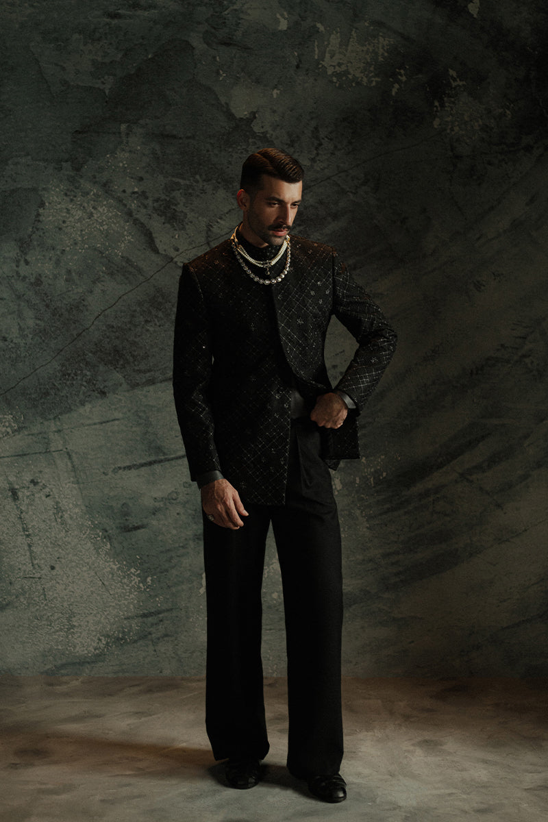 Republic By Omar Farooq | Sherwani Couture | 'Zian' Bandhgala -  Republic by Omar Farooq SHERWANI COUTURE - Original Designer Dress - House of Maryam