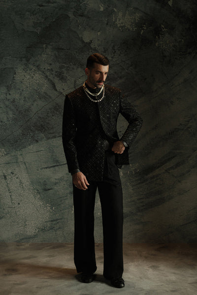 Republic By Omar Farooq | Sherwani Couture | 'Zian' Bandhgala -  Republic by Omar Farooq SHERWANI COUTURE - Original Designer Dress - House of Maryam