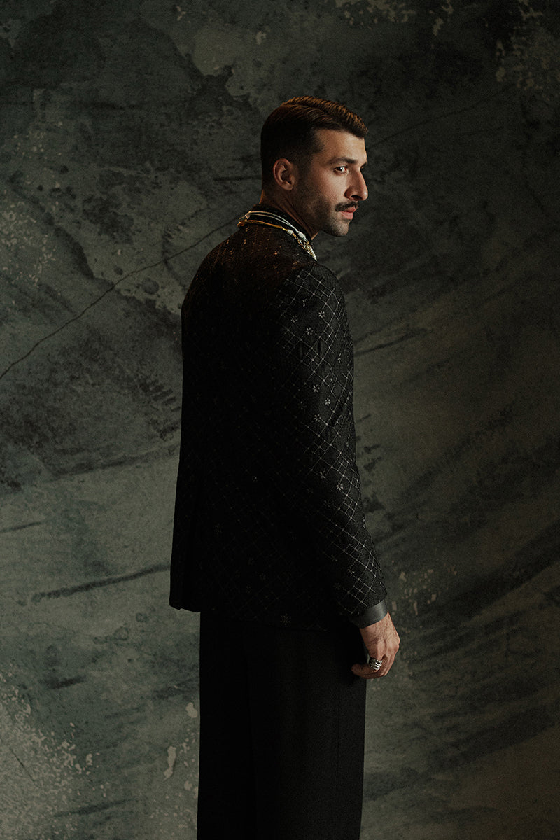 Republic By Omar Farooq | Sherwani Couture | 'Zian' Bandhgala -  Republic by Omar Farooq SHERWANI COUTURE - Original Designer Dress - House of Maryam