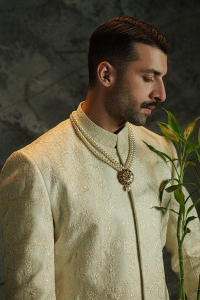 Republic By Omar Farooq | Sherwani Couture | 'Rehan' Sherwani -  Republic by Omar Farooq SHERWANI COUTURE - Original Designer Dress - House of Maryam