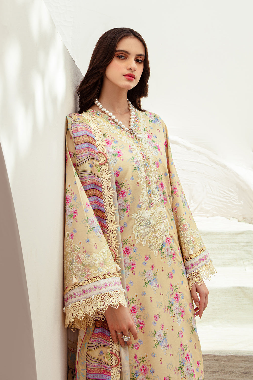 AJR Couture | Alif Affordable Lawn 24 | SUNNY DELIGHT -  AJR Couture Luxury - Original Designer Dress - House of Maryam
