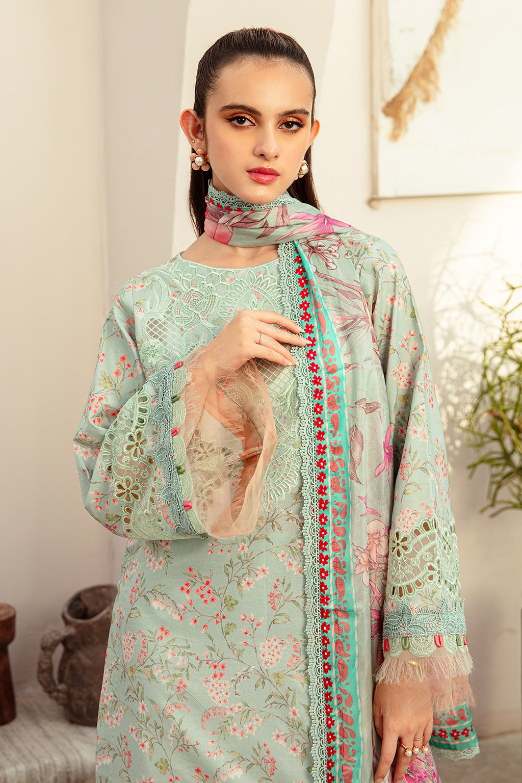 AJR Couture | Alif Affordable Lawn 24 | MISTY MORNING by AJR Couture - House of Maryam