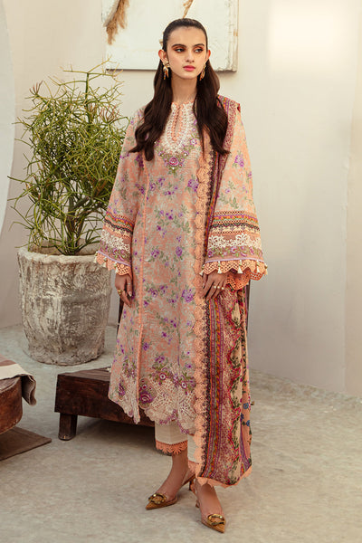 AJR Couture | Alif Affordable Lawn 24 | CORAL BLUSH -  AJR Couture Luxury - Original Designer Dress - House of Maryam