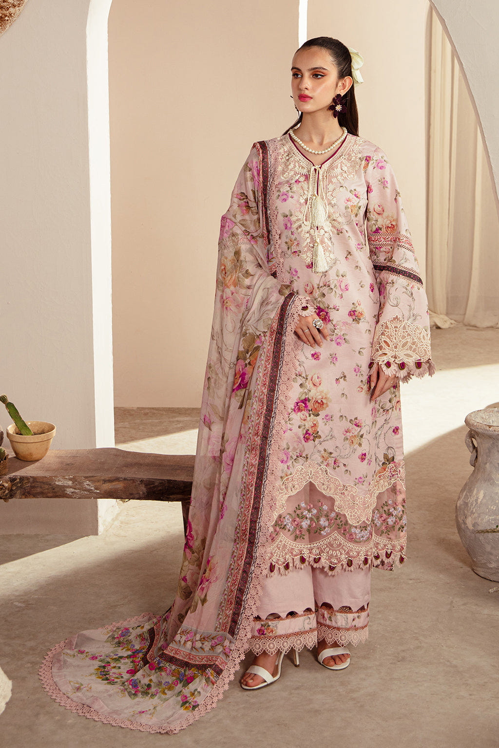 AJR Couture | Alif Affordable Lawn 24 | ROSELLA -  AJR Couture Luxury - Original Designer Dress - House of Maryam