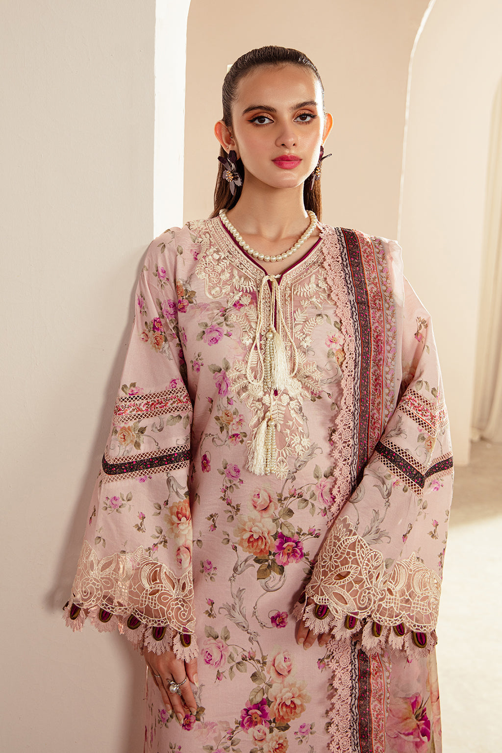 AJR Couture | Alif Affordable Lawn 24 | ROSELLA by AJR Couture - House of Maryam