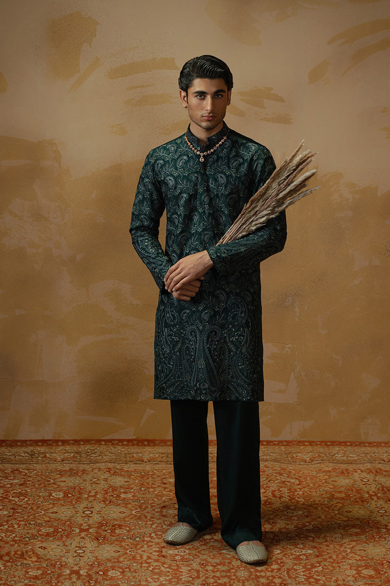 Republic By Omar Farooq | Luxury Rtw | 'Tanveer' Kurta Pajama -  Republic by Omar Farooq Luxury RTW - Original Designer Dress - House of Maryam