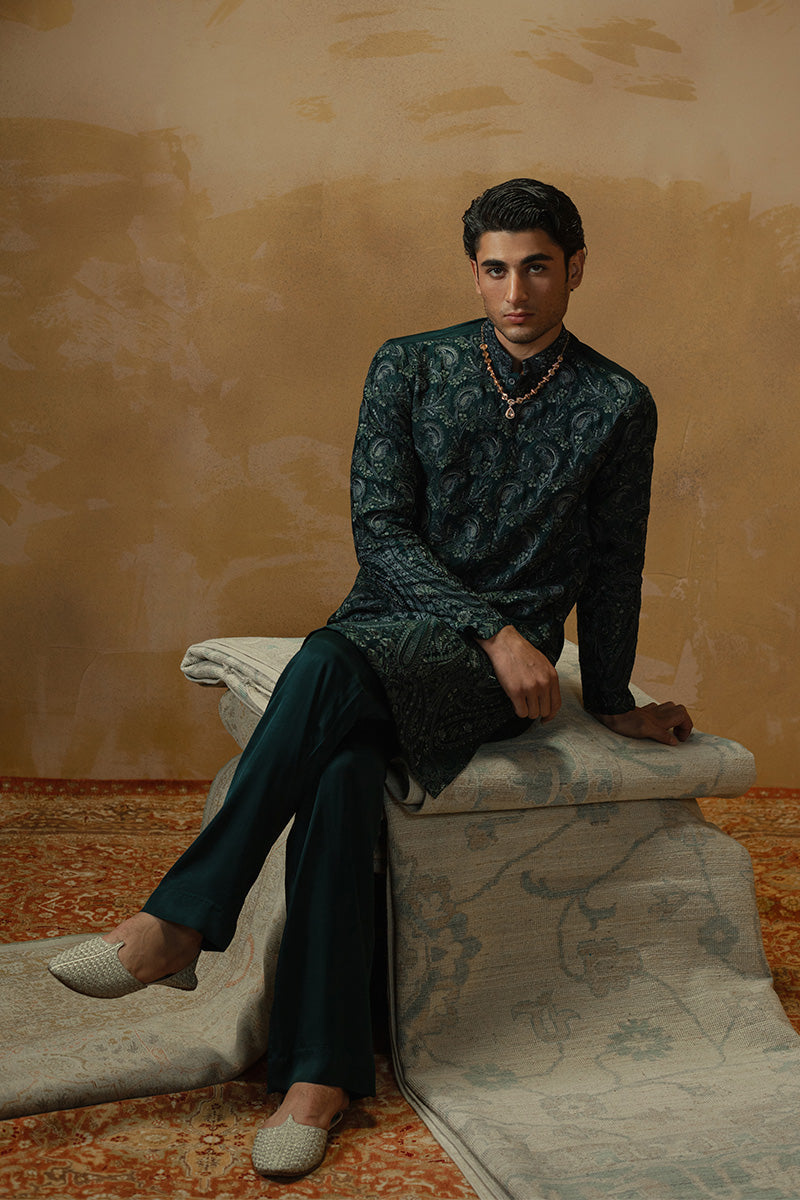 Republic By Omar Farooq | Luxury Rtw | 'Tanveer' Kurta Pajama -  Republic by Omar Farooq Luxury RTW - Original Designer Dress - House of Maryam