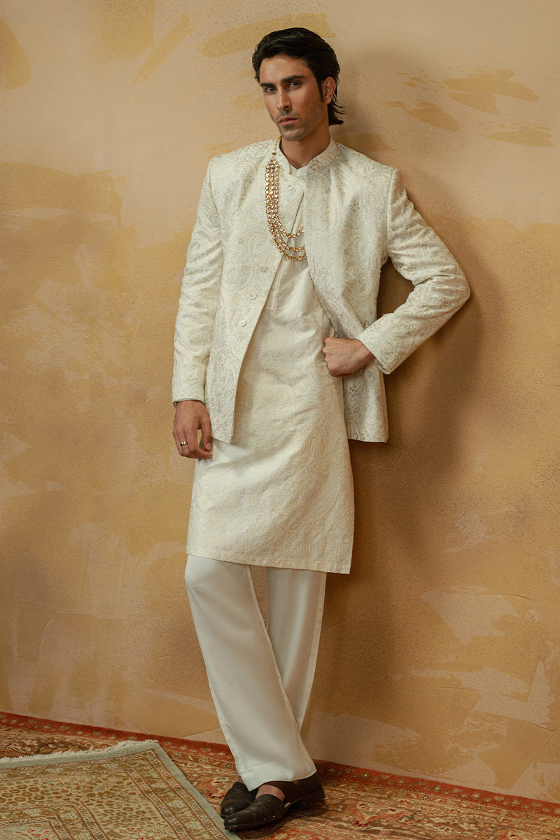 Republic By Omar Farooq | Luxury Rtw | 'Akif' Bandhgala Jacket -  Republic by Omar Farooq Luxury RTW - Original Designer Dress - House of Maryam