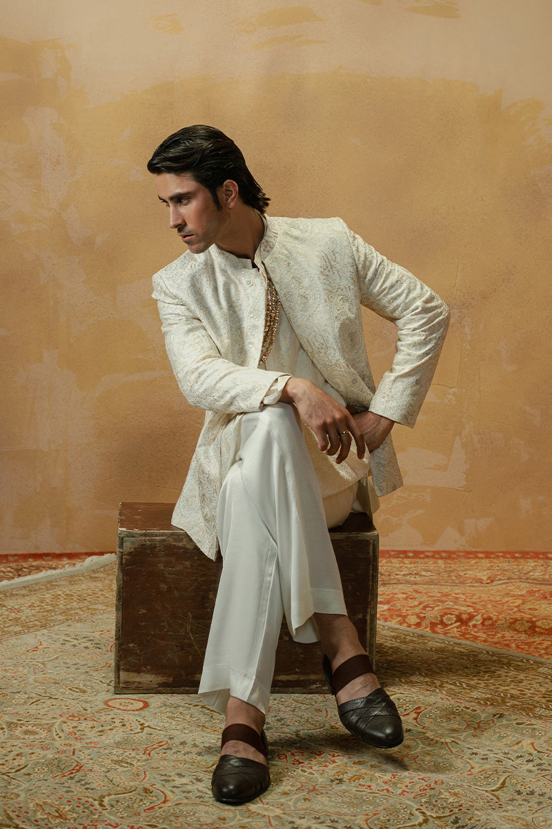 Republic By Omar Farooq | Luxury Rtw | 'Akif' Kurta Pajama -  Republic by Omar Farooq Luxury RTW - Original Designer Dress - House of Maryam