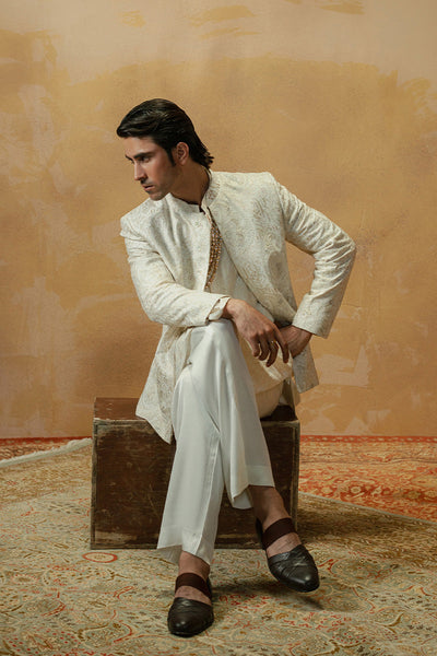 Republic By Omar Farooq | Luxury Rtw | 'Akif' Kurta Pajama -  Republic by Omar Farooq Luxury RTW - Original Designer Dress - House of Maryam