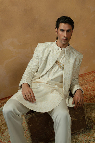 Republic By Omar Farooq | Luxury Rtw | 'Akif' Kurta Pajama -  Republic by Omar Farooq Luxury RTW - Original Designer Dress - House of Maryam