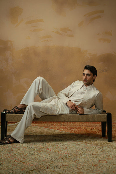 Republic By Omar Farooq | Luxury Rtw | 'Fateh' Waistcoat -  Republic by Omar Farooq Luxury RTW - Original Designer Dress - House of Maryam