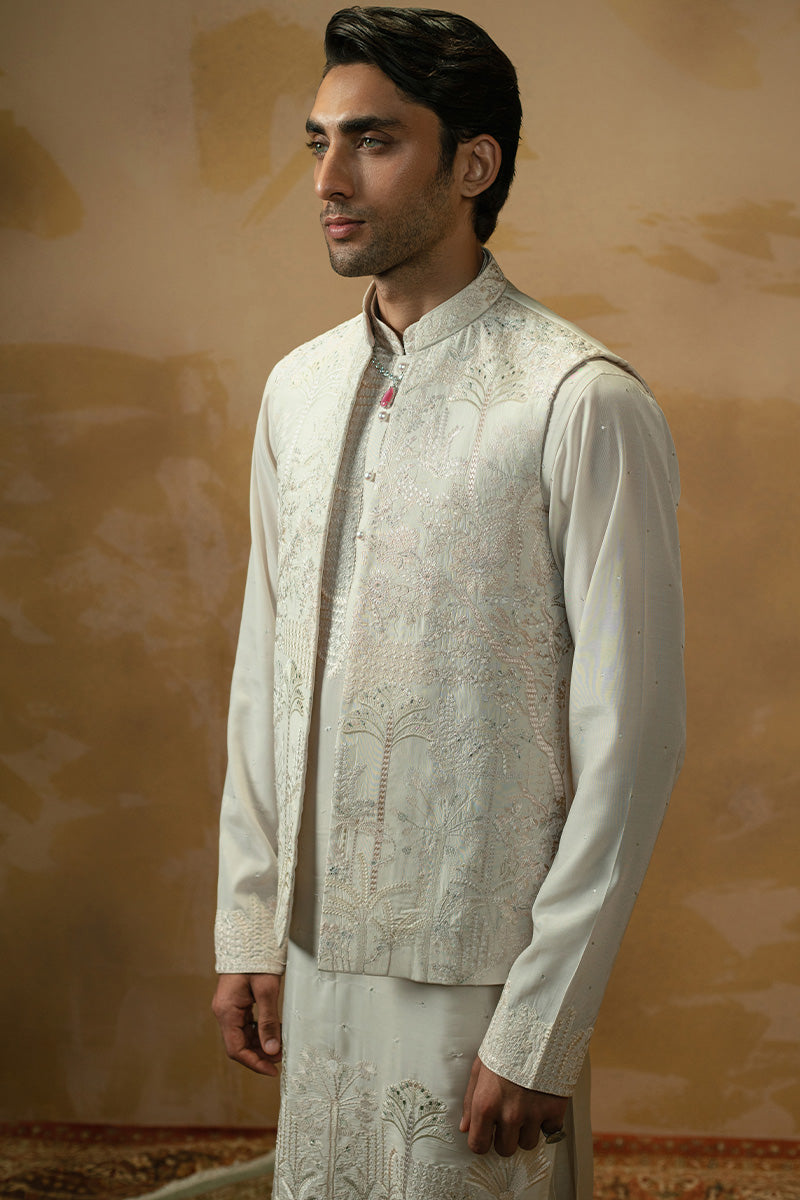 Republic By Omar Farooq | Luxury Rtw | 'Fateh' Waistcoat -  Republic by Omar Farooq Luxury RTW - Original Designer Dress - House of Maryam