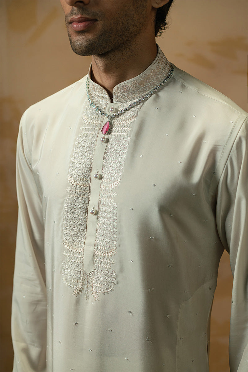 Republic By Omar Farooq | Luxury Rtw | 'Fateh' Kurta Pajama -  Republic by Omar Farooq Luxury RTW - Original Designer Dress - House of Maryam