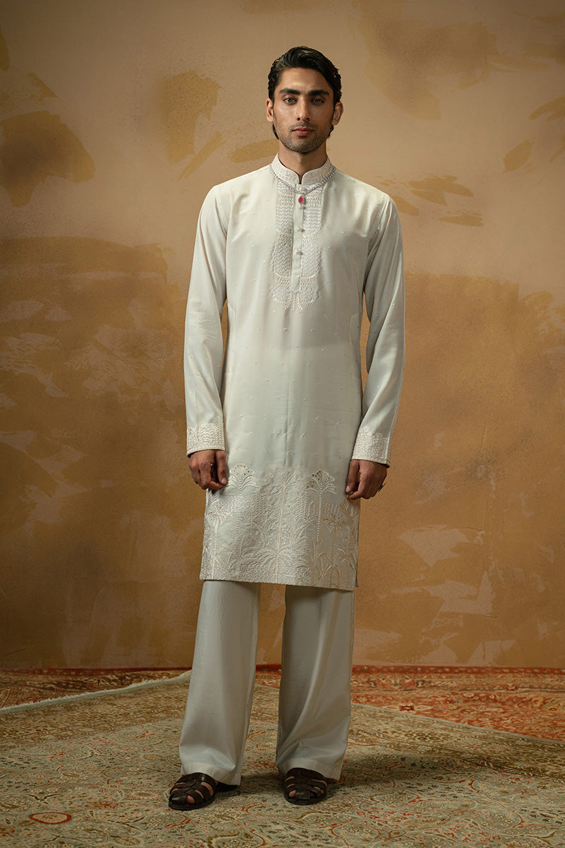 Republic By Omar Farooq | Luxury Rtw | 'Fateh' Kurta Pajama -  Republic by Omar Farooq Luxury RTW - Original Designer Dress - House of Maryam