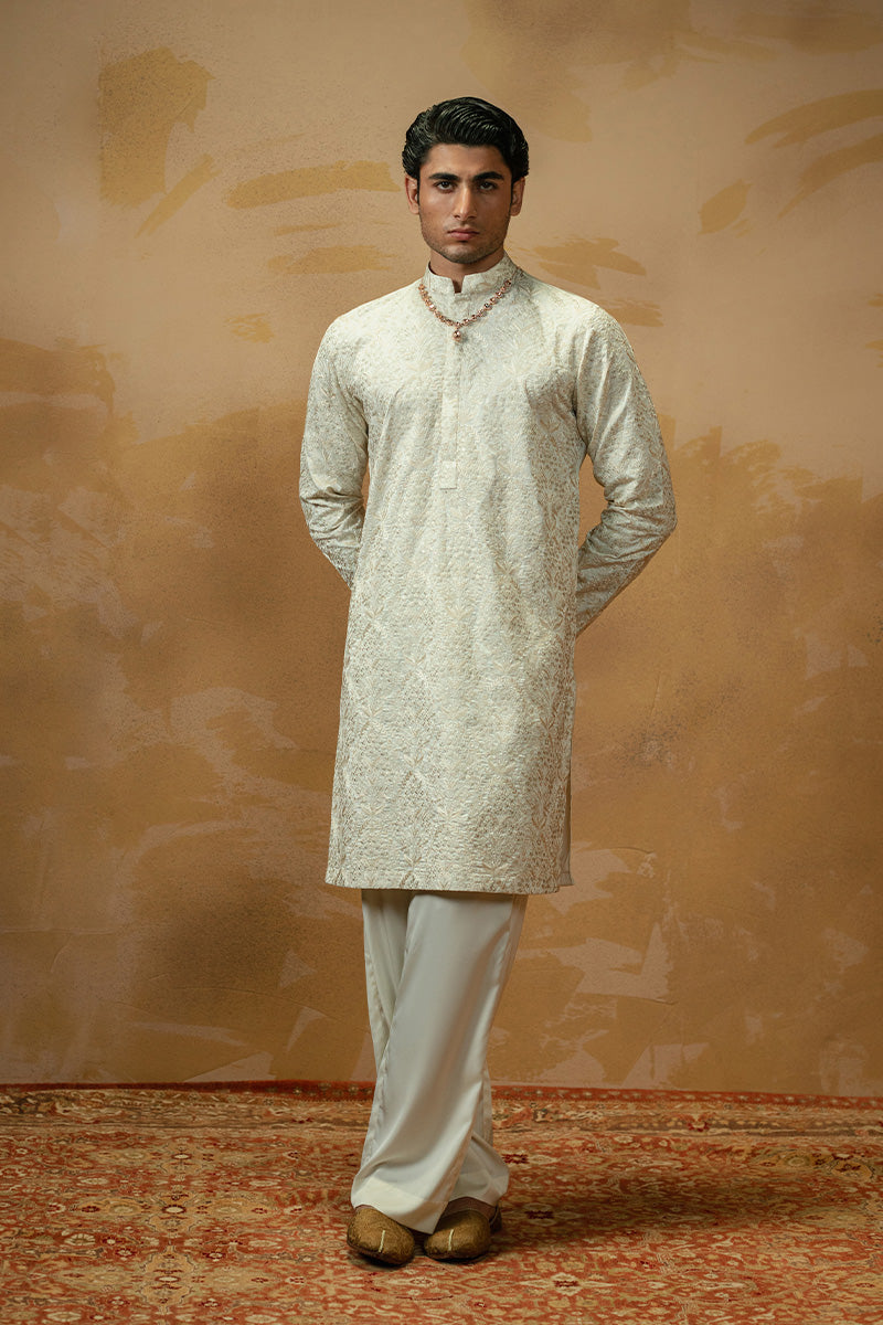 Republic By Omar Farooq | Luxury Rtw | 'Saleem' Kurta Pajama -  Republic by Omar Farooq Luxury RTW - Original Designer Dress - House of Maryam