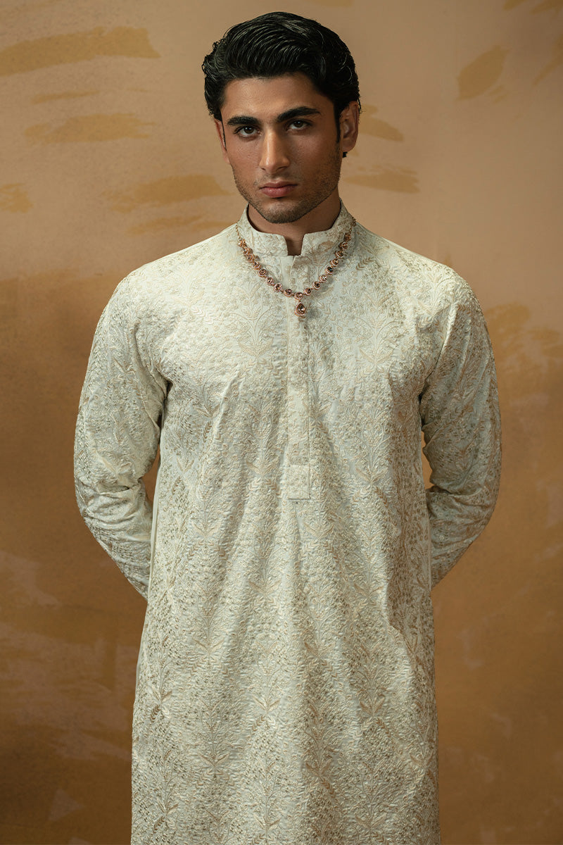 Republic By Omar Farooq | Luxury Rtw | 'Saleem' Kurta Pajama -  Republic by Omar Farooq Luxury RTW - Original Designer Dress - House of Maryam
