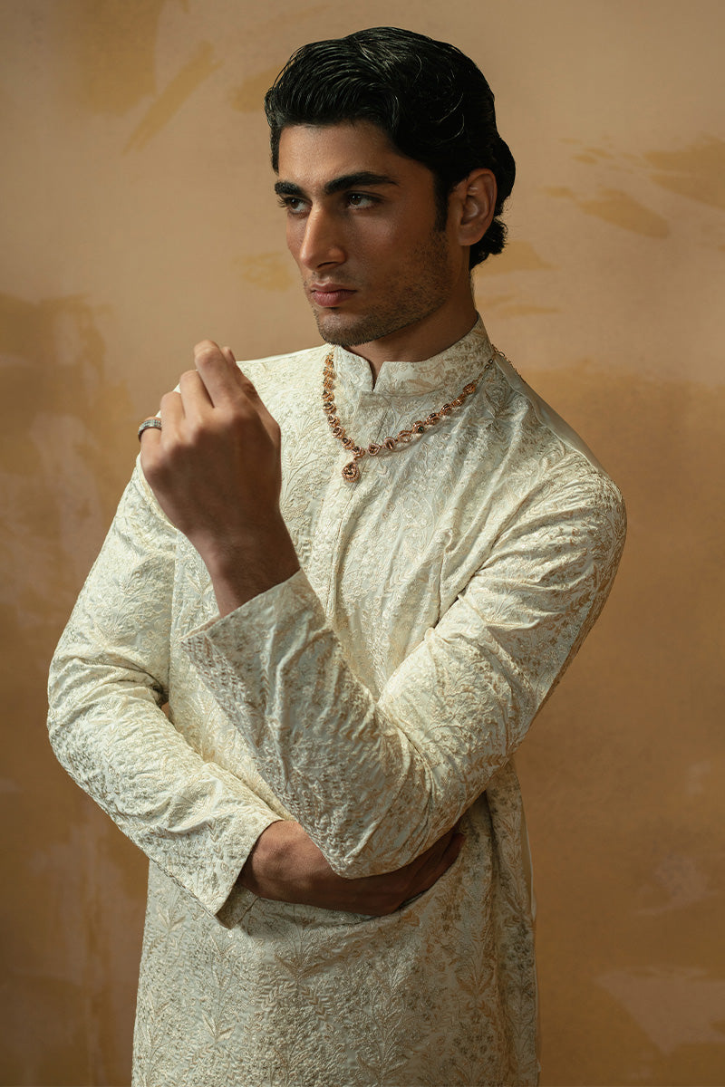 Republic By Omar Farooq | Luxury Rtw | 'Saleem' Kurta Pajama -  Republic by Omar Farooq Luxury RTW - Original Designer Dress - House of Maryam