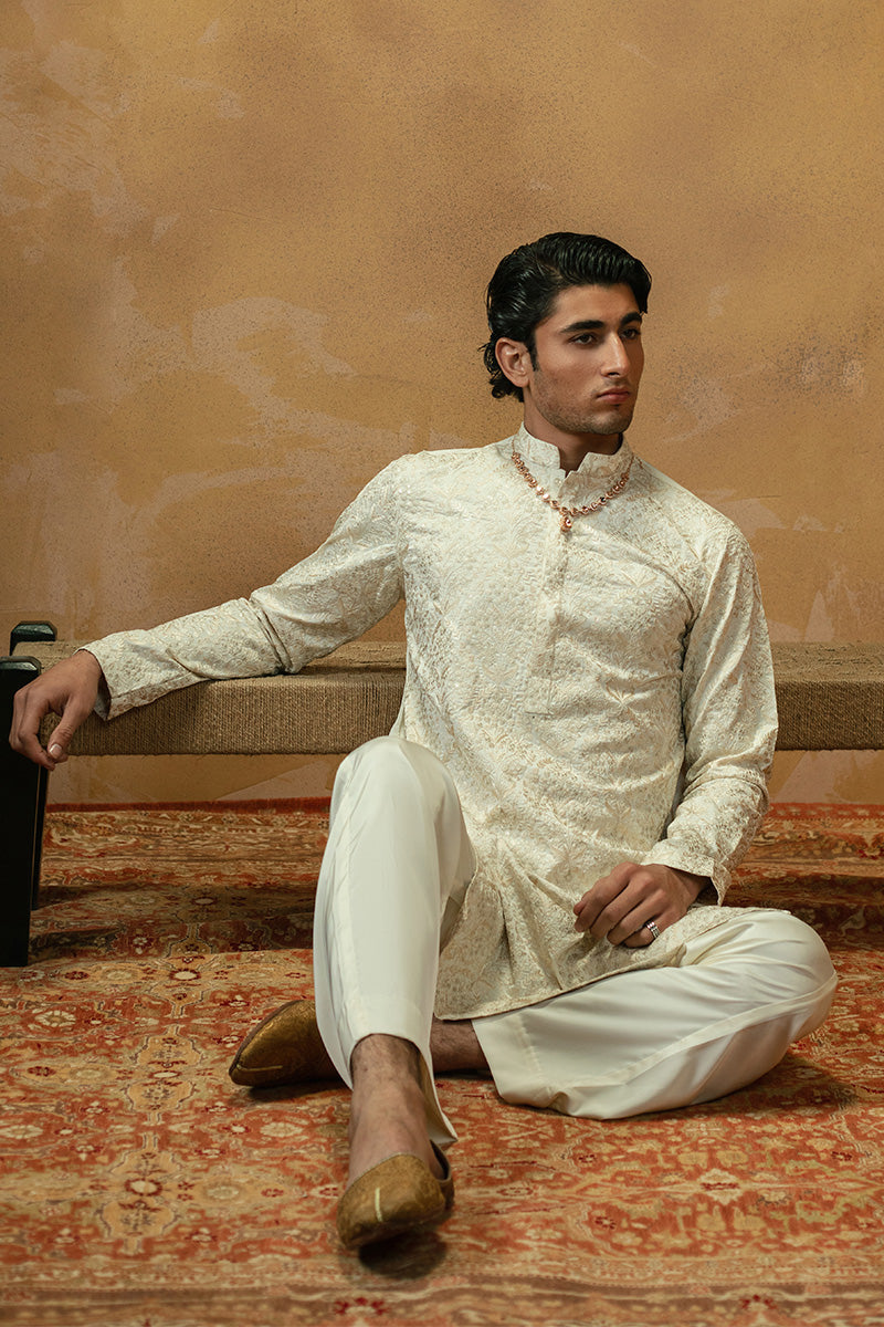 Republic By Omar Farooq | Luxury Rtw | 'Saleem' Kurta Pajama -  Republic by Omar Farooq Luxury RTW - Original Designer Dress - House of Maryam