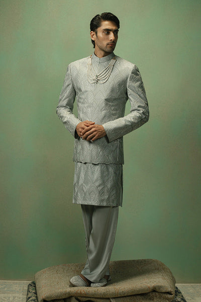 Republic By Omar Farooq | Luxury Rtw | 'Emaad' Kurta Pajama -  Republic by Omar Farooq Luxury RTW - Original Designer Dress - House of Maryam