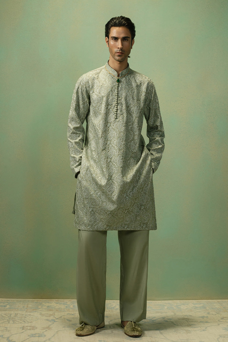 Republic By Omar Farooq | Luxury Rtw | 'Mazin' Kurta Pajama -  Republic by Omar Farooq Luxury RTW - Original Designer Dress - House of Maryam