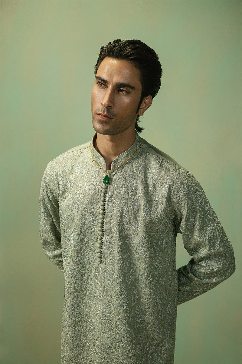Republic By Omar Farooq | Luxury Rtw | 'Mazin' Kurta Pajama -  Republic by Omar Farooq Luxury RTW - Original Designer Dress - House of Maryam